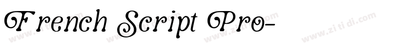 French Script Pro字体转换